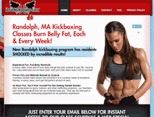 Tablet Screenshot of ilovekickboxing-randolphma.com